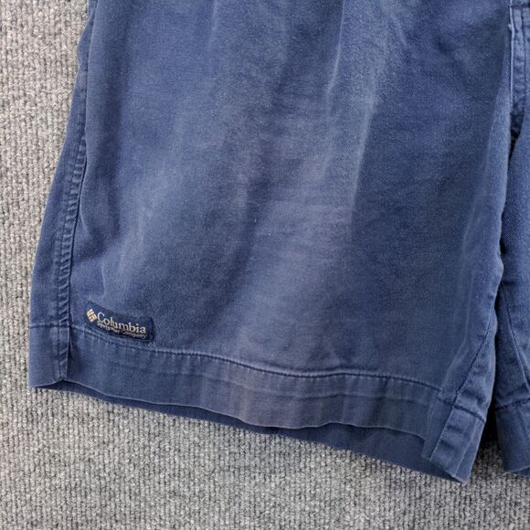 Columbia Mens Chino Shorts Blue Size 36 Slash Pockets Cotton - Picture 12 of 14